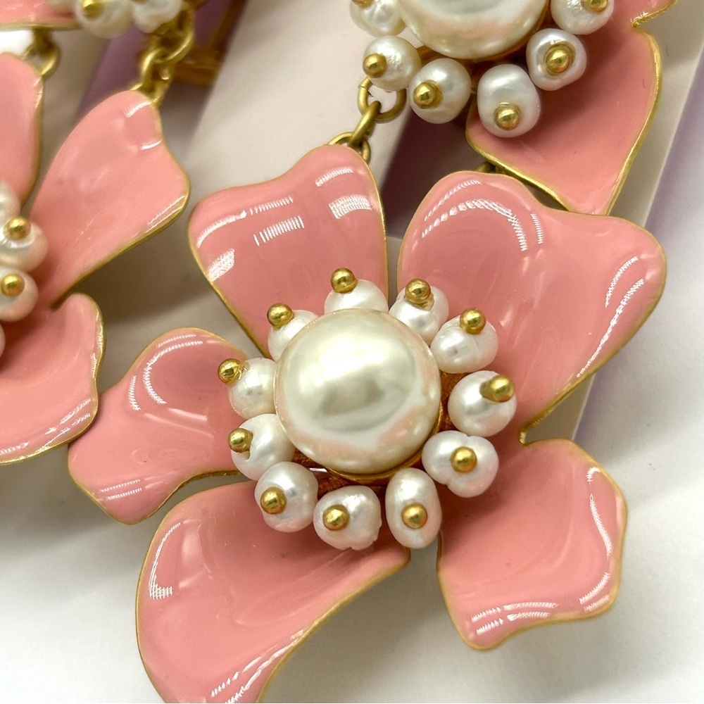 Kate Spade Flora Blush Earrings NWT - Picture 2 of 4